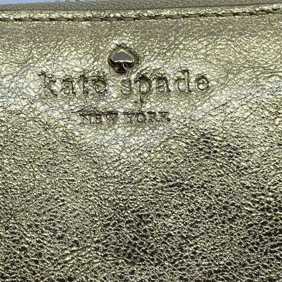 Kate Spade Golden Leather Zip Around Mini Wallet / Card Case - Picture 2 of 9